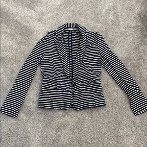 JCrew Striped Cotton Sweater/Blazer